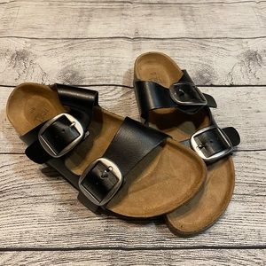Time and Tru Slide Sandal with Buckles